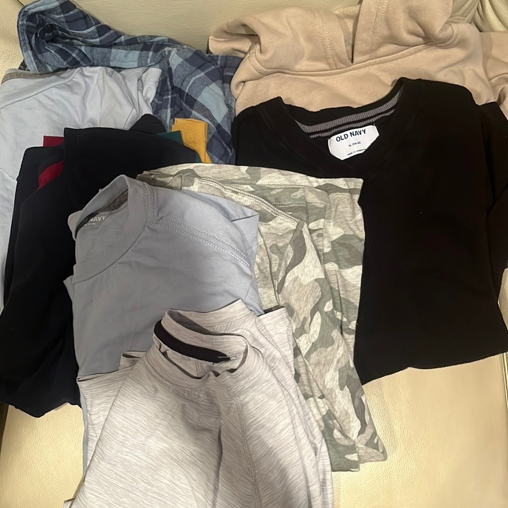 Boys long sleeve bundle lot of 8 size xl